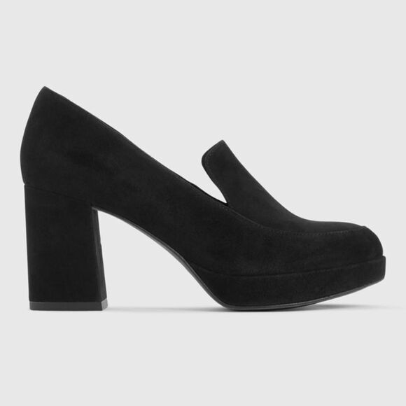 Eileen Fisher Becon Suede Platform Pumps - Picture 2 of 14